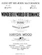 Cover of Wonderful world of romance