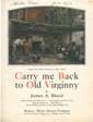 Cover of Carry me back to Old Virginny