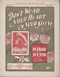 Cover of Don't wear your heart on your sleeve