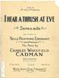 Cover of I hear a thrush at eve