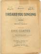 Cover of I heard you singing