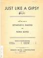 Cover of Just like a gipsy