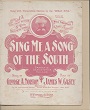 Cover of Sing me a song of the South
