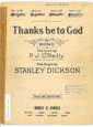 Cover of Thanks be to God