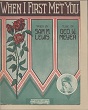 Cover of When I first met you