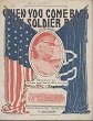 Cover of When you come back my soldier boy